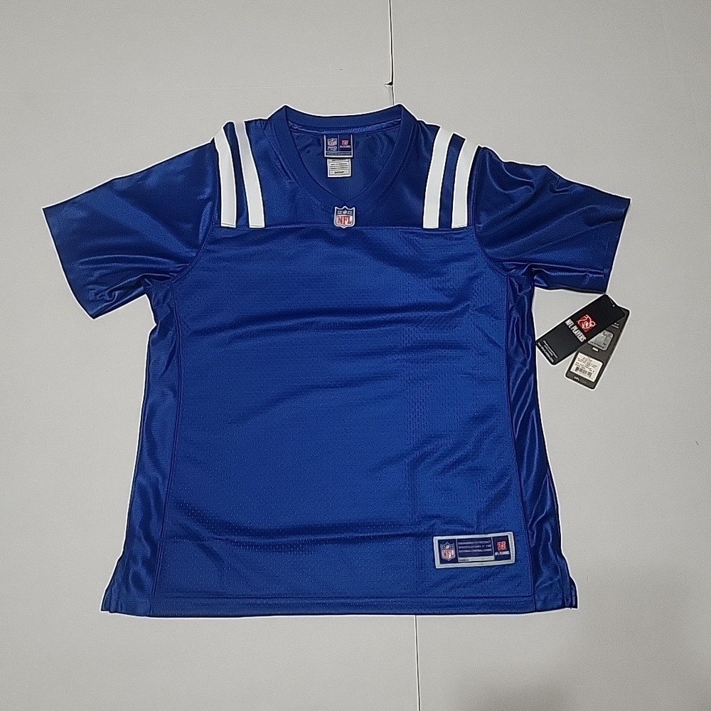 Indianapolis Colts Jersey Womens Small Blue NFL Football Pro Line Blank